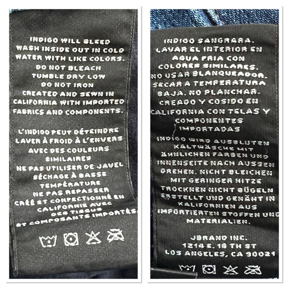 JBRAND WYNNE 100% COTTON HIGH RISE CROP JEANS Sz 27 - Picture 8 of 9